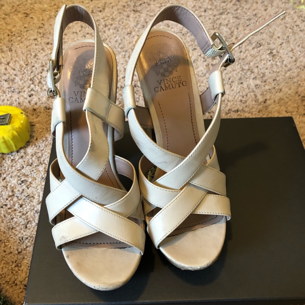 Vince Camuto Beige Heels